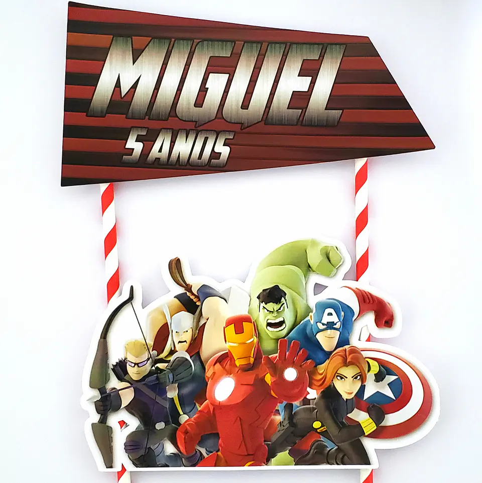 Arquivo de Corte Topo de Bolo Vingadores 22 1