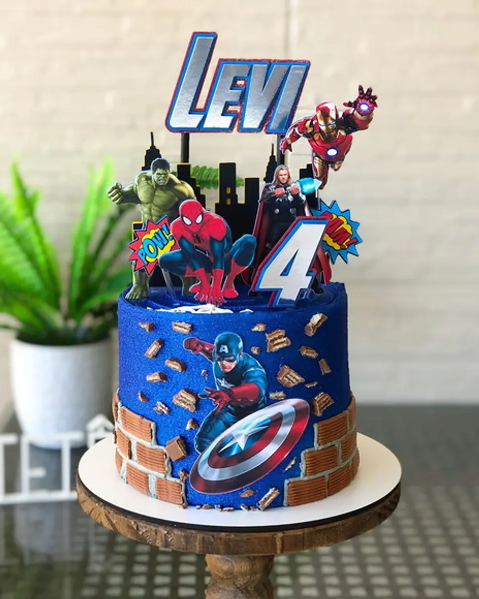 Arquivo de Corte Topo de Bolo Vingadores 21 1