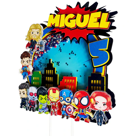 Arquivo de Corte Topo de Bolo Vingadores 20