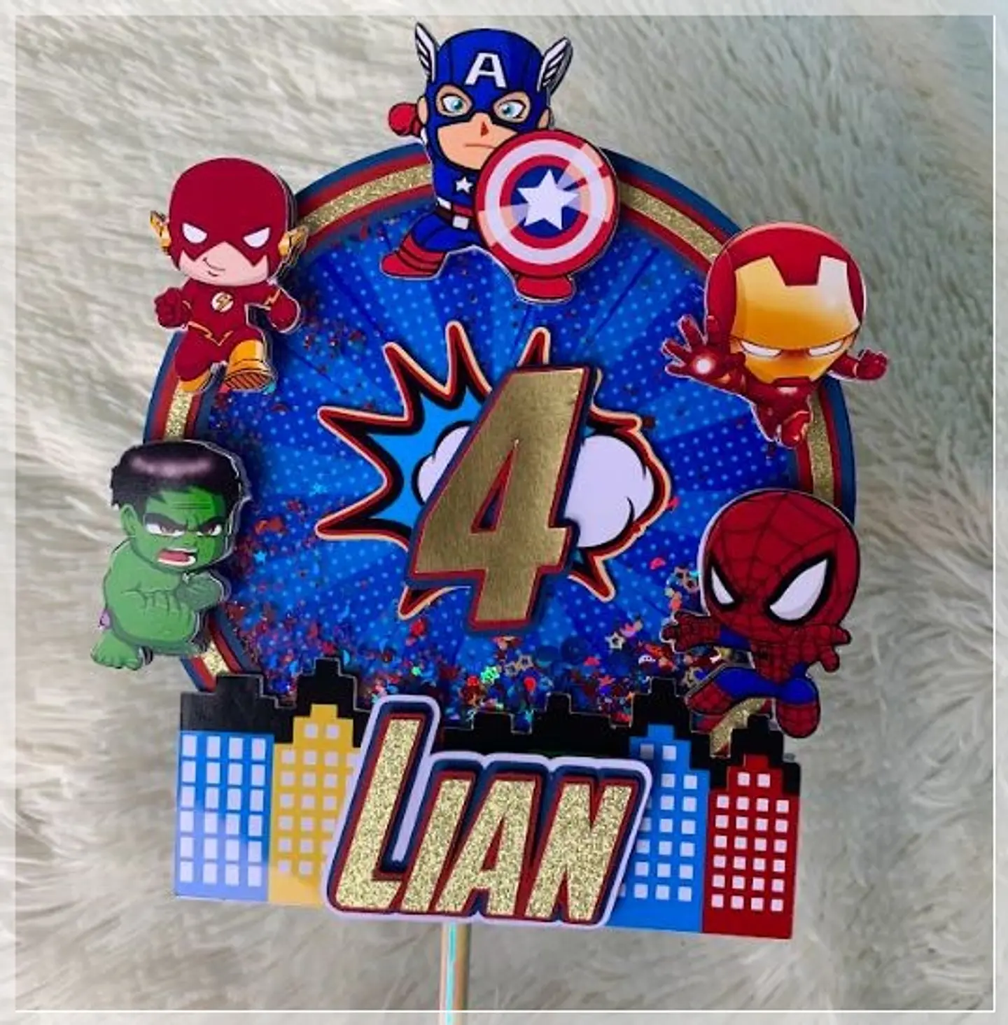 Arquivo de Corte Topo de Bolo Vingadores 9 1