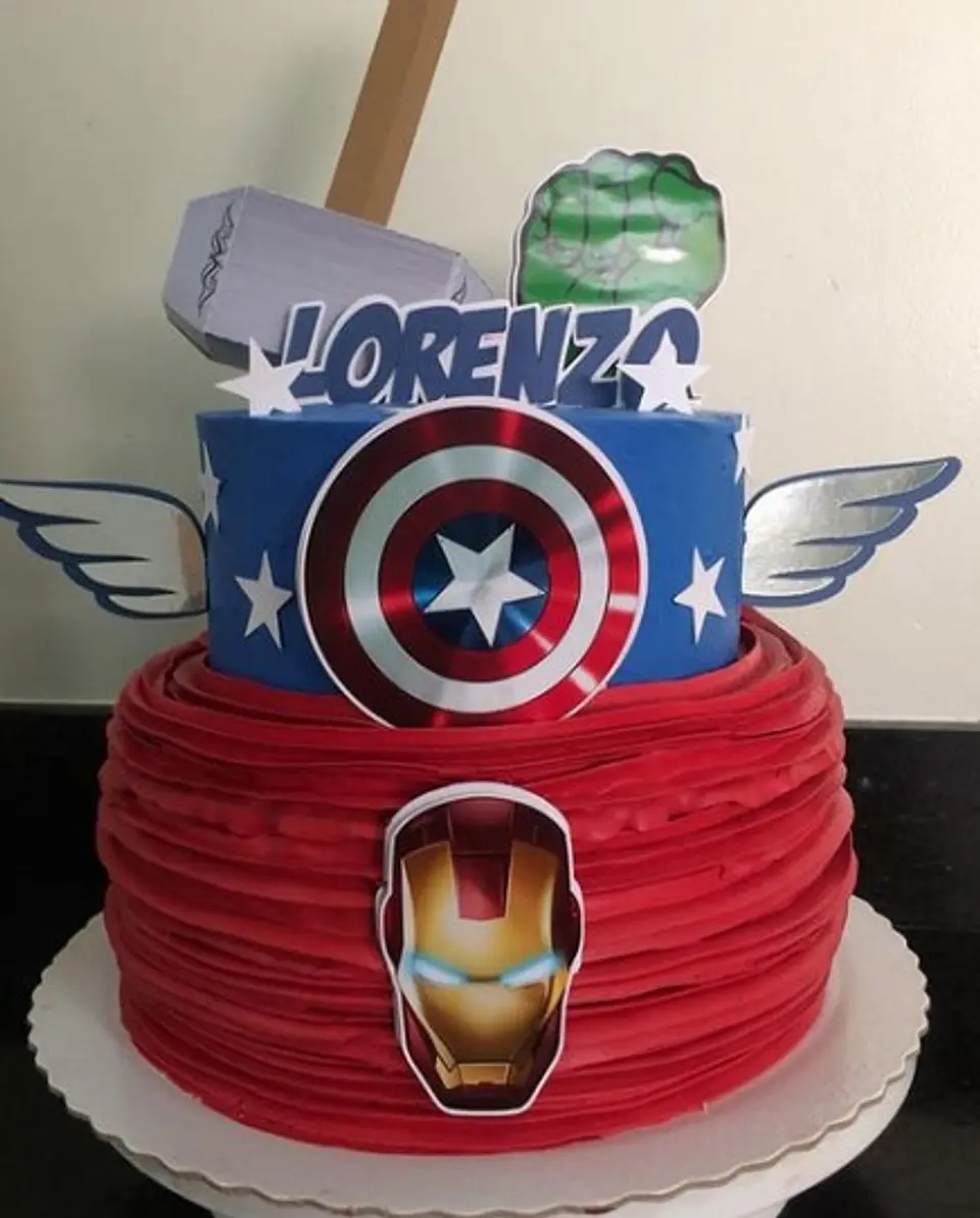 Arquivo de Corte Topo de Bolo Vingadores 4 1
