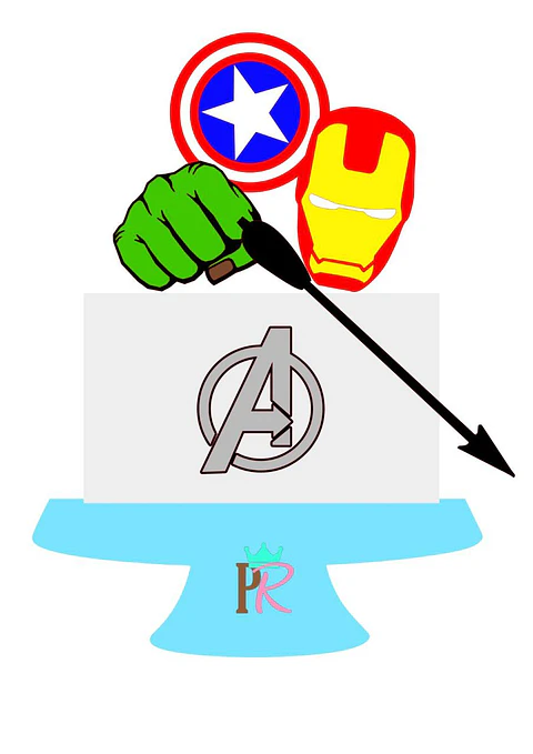Arquivo de Corte Topo de Bolo Vingadores 3