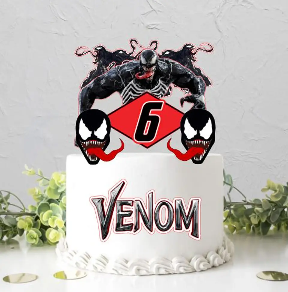 Arquivo de Corte Topo de Bolo Venom 2 1