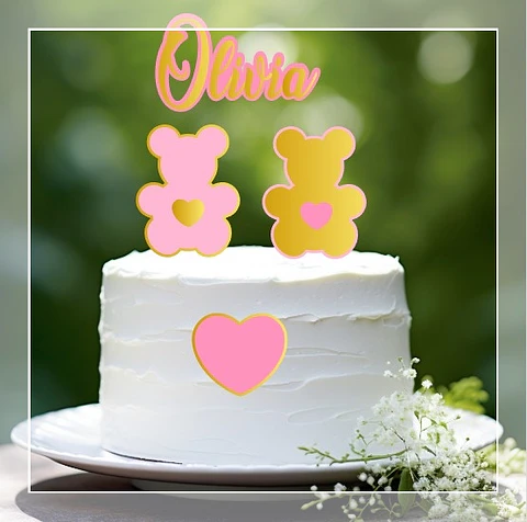 Arquivo de Corte Topo de Bolo Ursinho 10