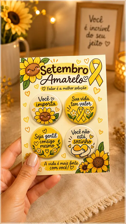 Arquivo de Corte Bottons Setembro Amarelo 126