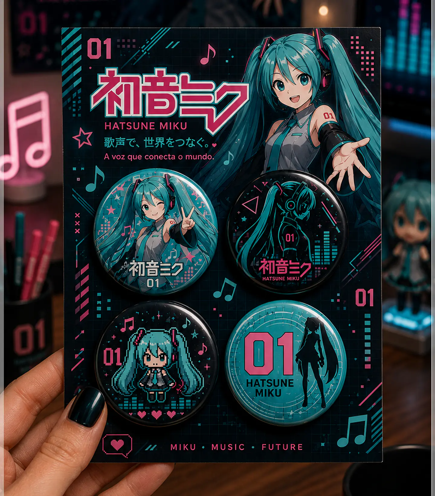 Arquivo de Corte Bottons Hatsne Miku 116 1