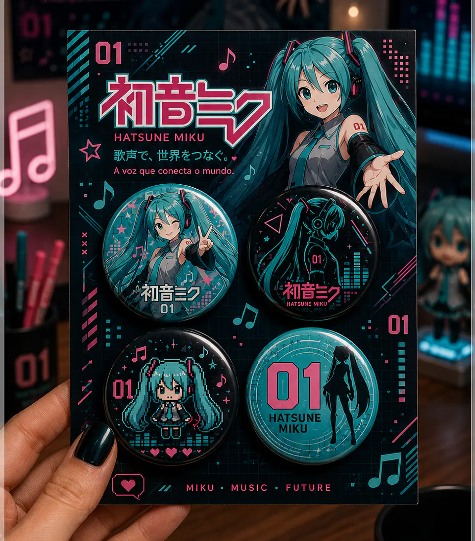 Arquivo de Corte Bottons Hatsne Miku 116 1