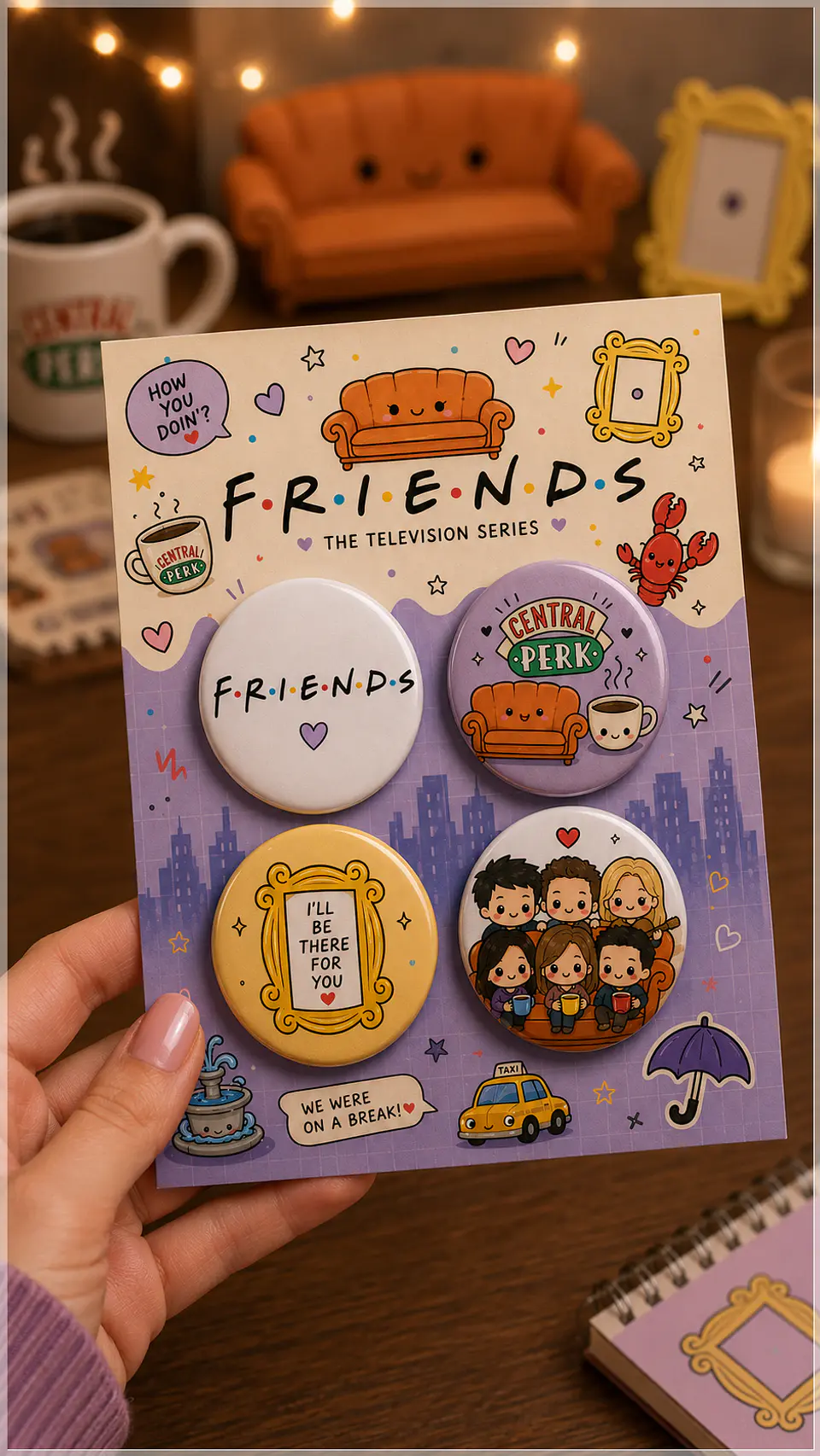 Arquivo de Corte Bottons Friends 114 1