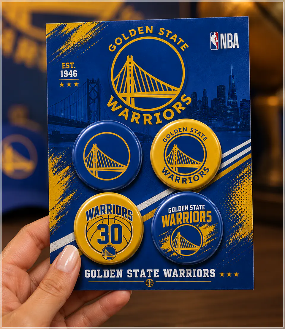 Arquivo de Corte Bottons Golden State Warriors 107 1
