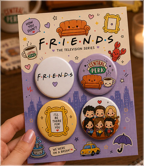 Arquivo de Corte Bottons Friends 105