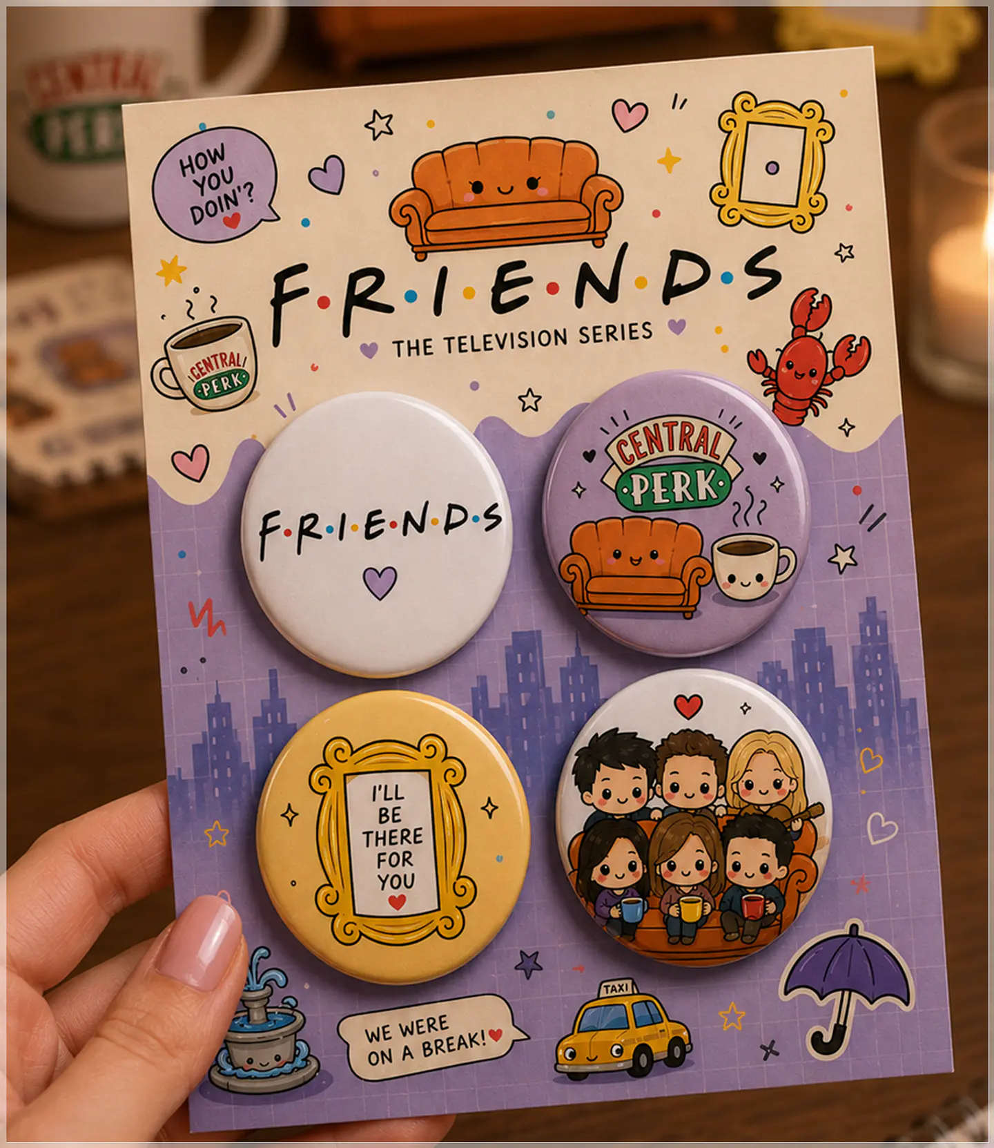 Arquivo de Corte Bottons Friends 105 1