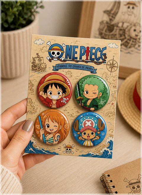 Arquivo de Corte Bottons One Piece 104