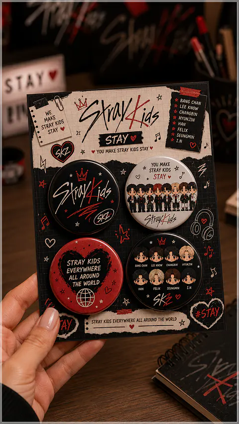 Arquivo de Corte Bottons Stray Kids 97