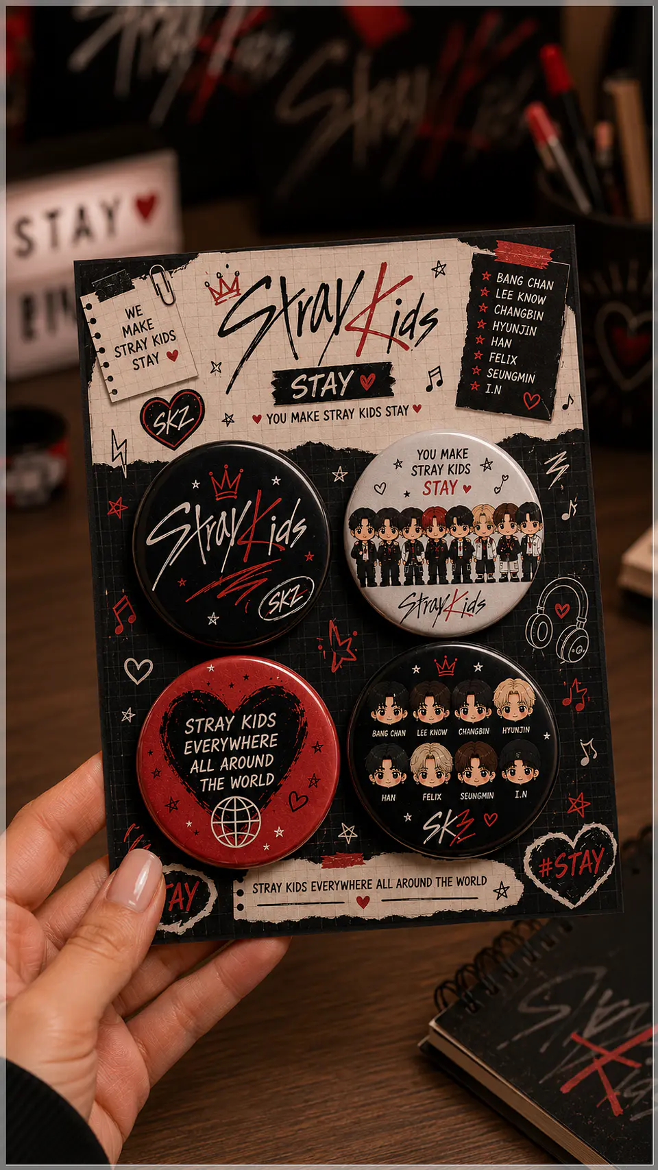 Arquivo de Corte Bottons Stray Kids 97 1