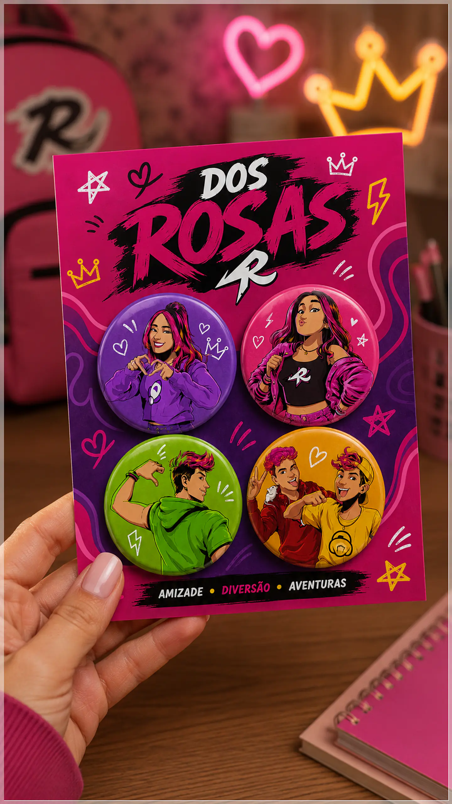 Arquivo de Corte Bottons Dos Rosa Emilly Vick 96 1