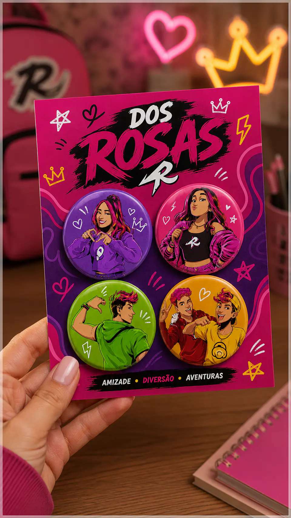 Arquivo de Corte Bottons Dos Rosa Emilly Vick 96 1