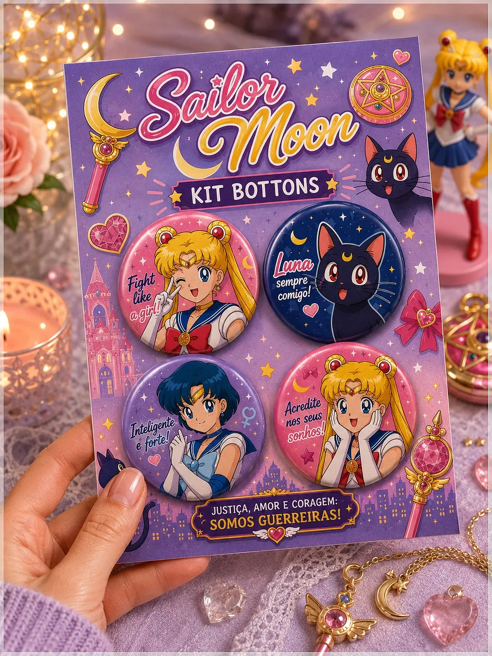 Arquivo de Corte Bottons Sailor Moon 90 1