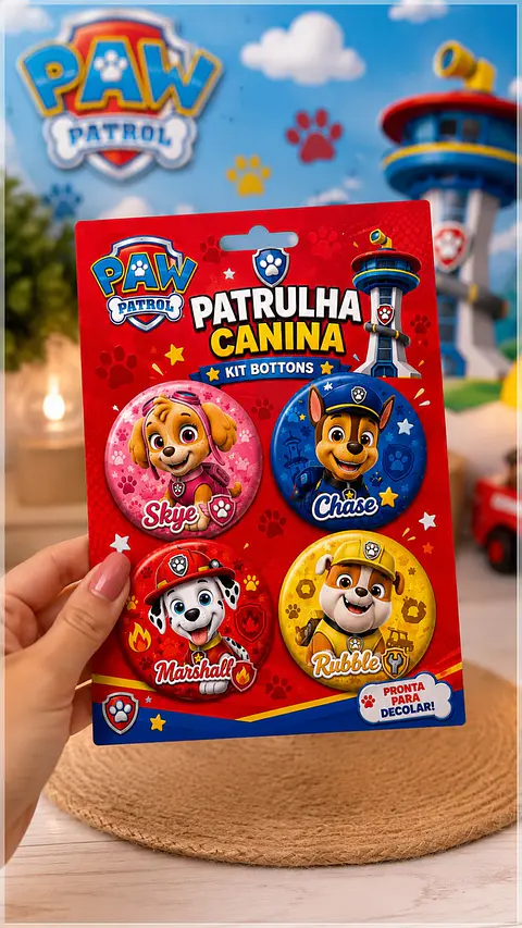 Arquivo de Corte Bottons Patrulha Canina 87
