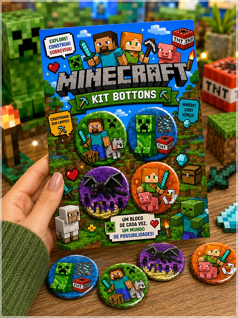 Arquivo de Corte Bottons Minecraft 67