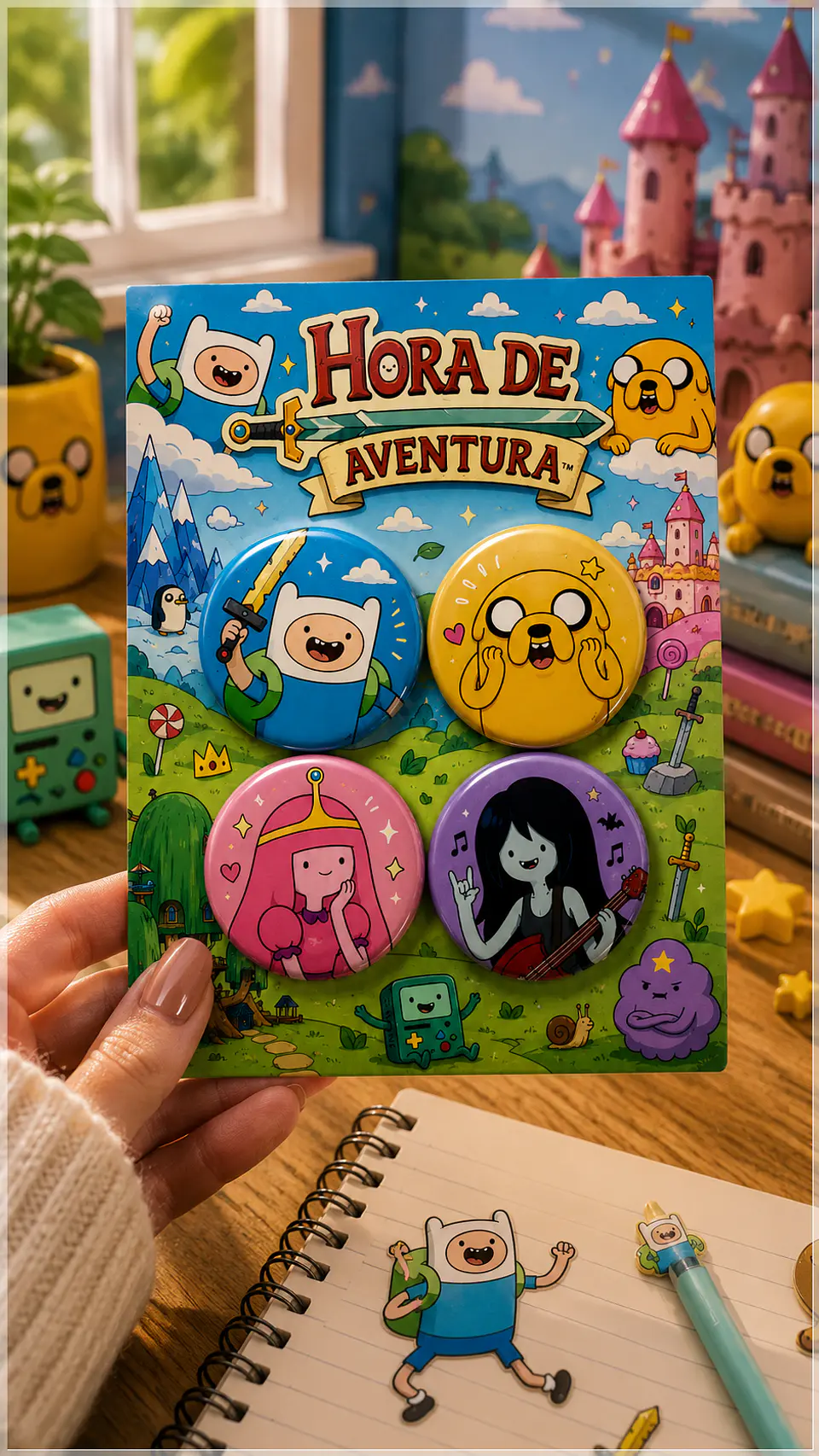 Arquivo de Corte Bottons Hora da Aventura 64 1