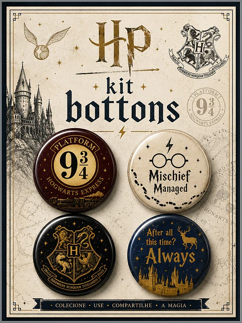 Arquivo de Corte Bottons Harry Potter 63