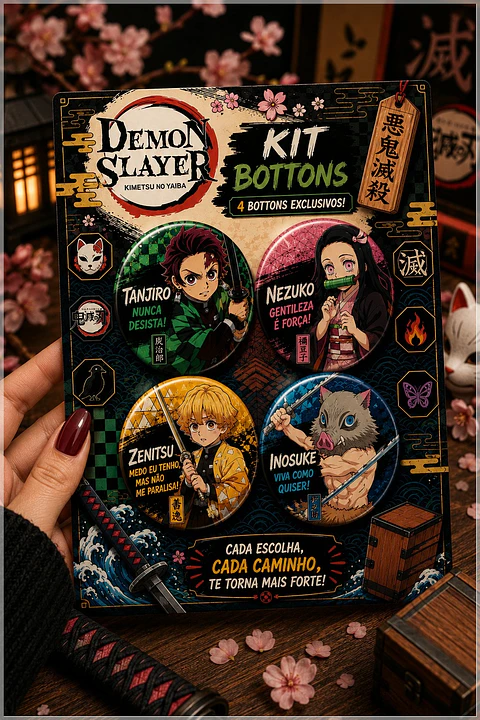 Arquivo de Corte Bottons Demon Slayer 62