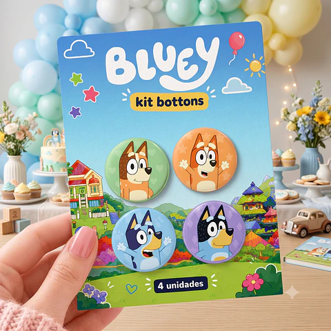 Arquivo de Corte Bottons Bluey 41