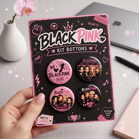 Arquivo de Corte Bottons K-Pop Blackpink 40