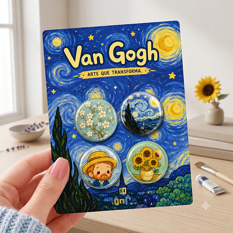 Arquivo de Corte Bottons Van Gogh 36