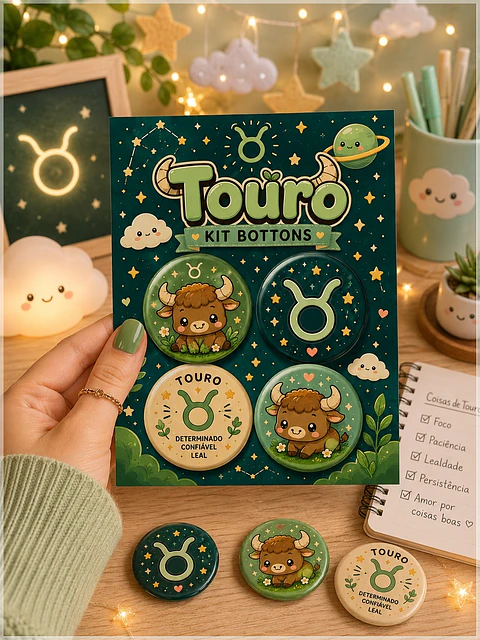 Arquivo de Corte Bottons Signo Touro 24