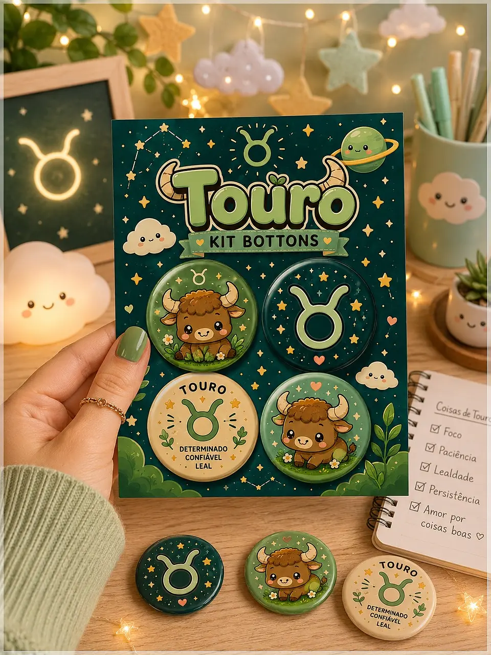 Arquivo de Corte Bottons Signo Touro 24 1