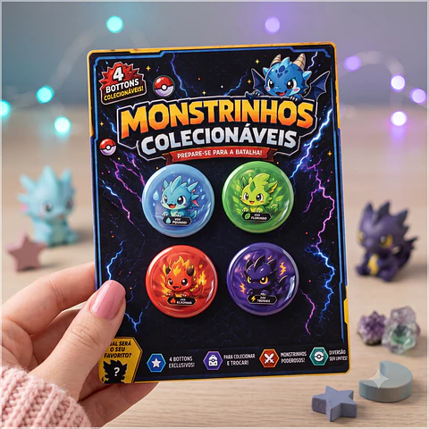 Arquivo de Corte Bottons Monstrinhos 20