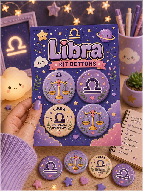 Arquivo de Corte Bottons Signo Libra 19