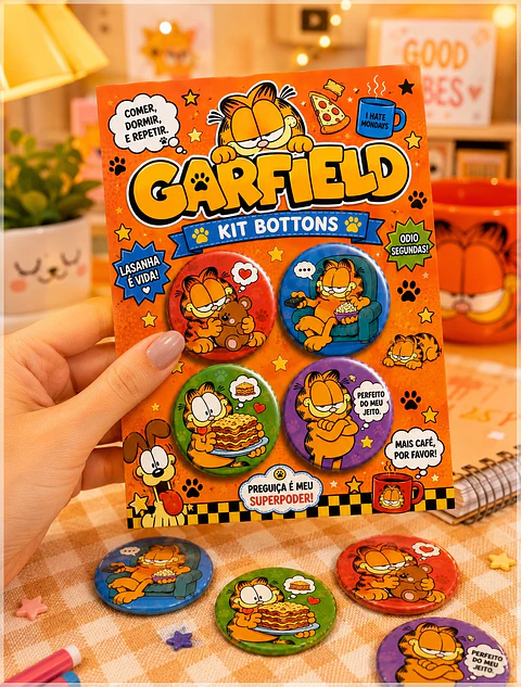 Arquivo de Corte Bottons Garfield 14