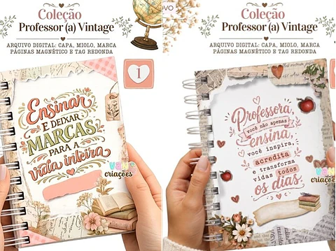 Encadernação - Coleção Vintage Dia dos Prof