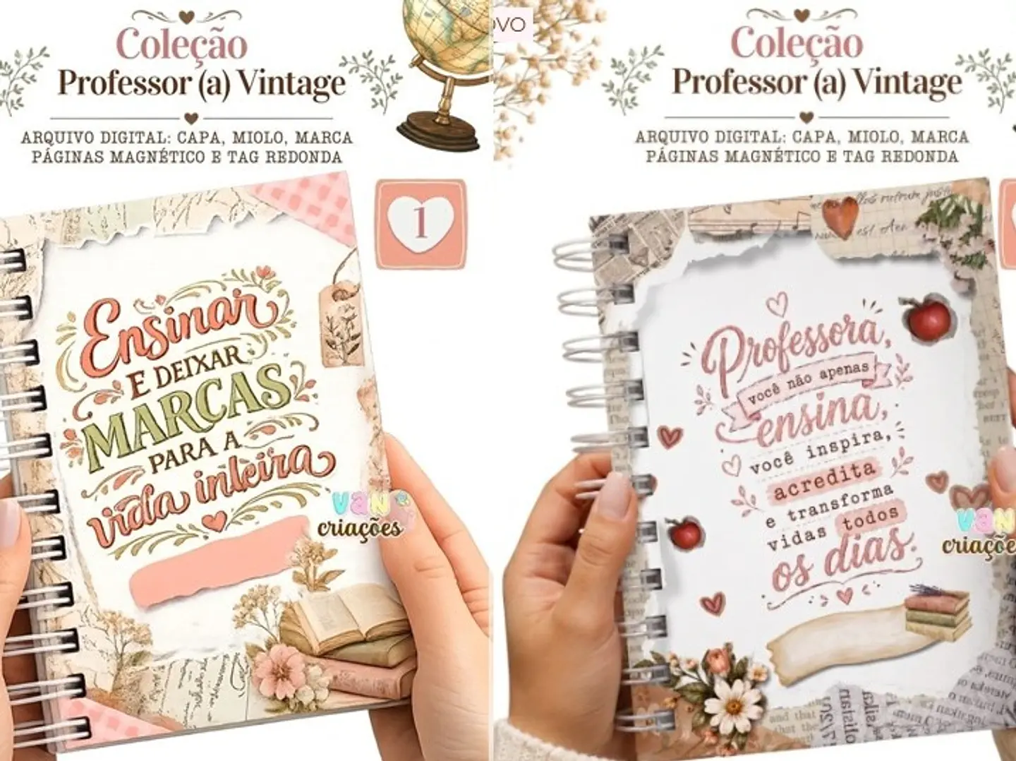 Encadernação - Coleção Vintage Dia dos Prof 1