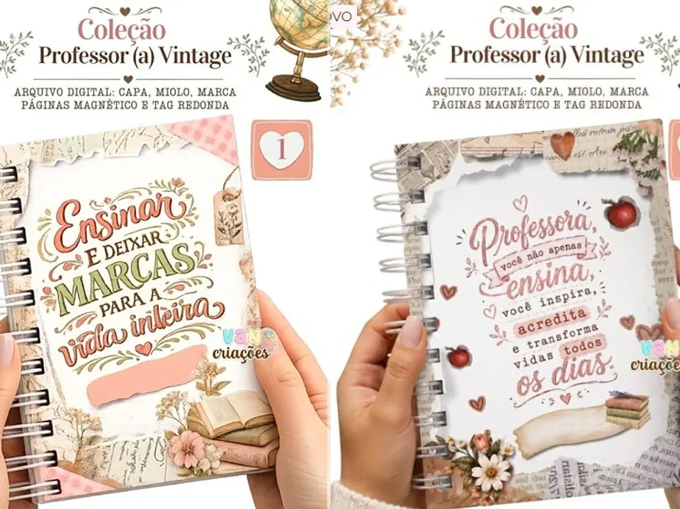 Encadernação - Coleção Vintage Dia dos Prof 1