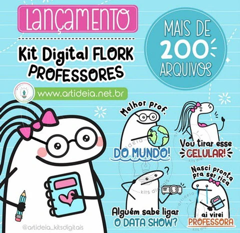 Kit Digital Dia dos Professore Flork 1