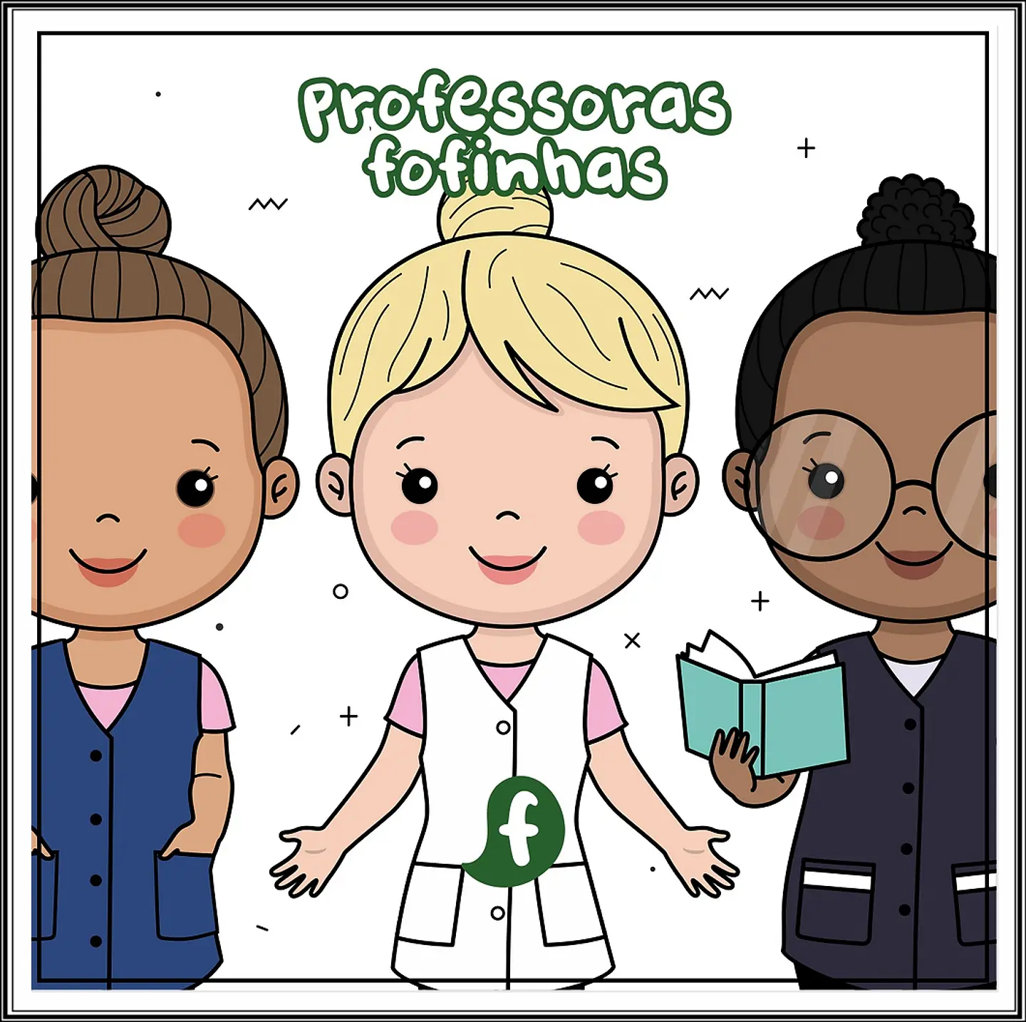 Kit Digital Cliparts Professoras Fofinhas Editáveis 2 1