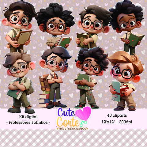 Kit Digital Pack Professores Fofinhos 3