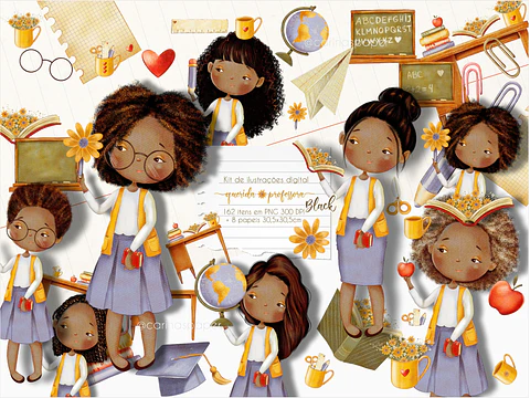Kit Digital Querida Professora Negras 9