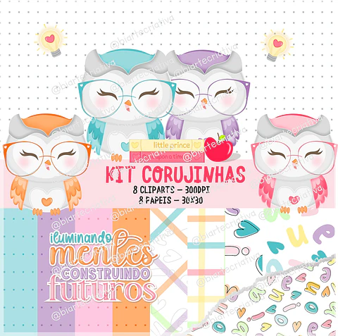 Kit Digital Corujinhas 1