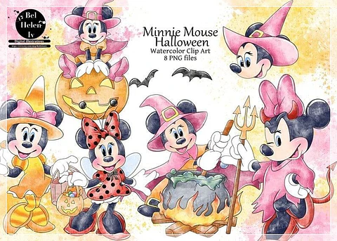 Kit Digital Helen Halloween Minnie Mouse Halloween 11
