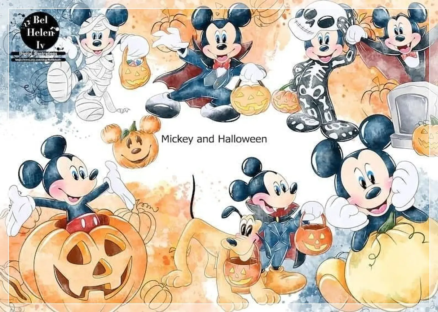 Kit Digital Helen Halloween Mickey And Halloween 10 1