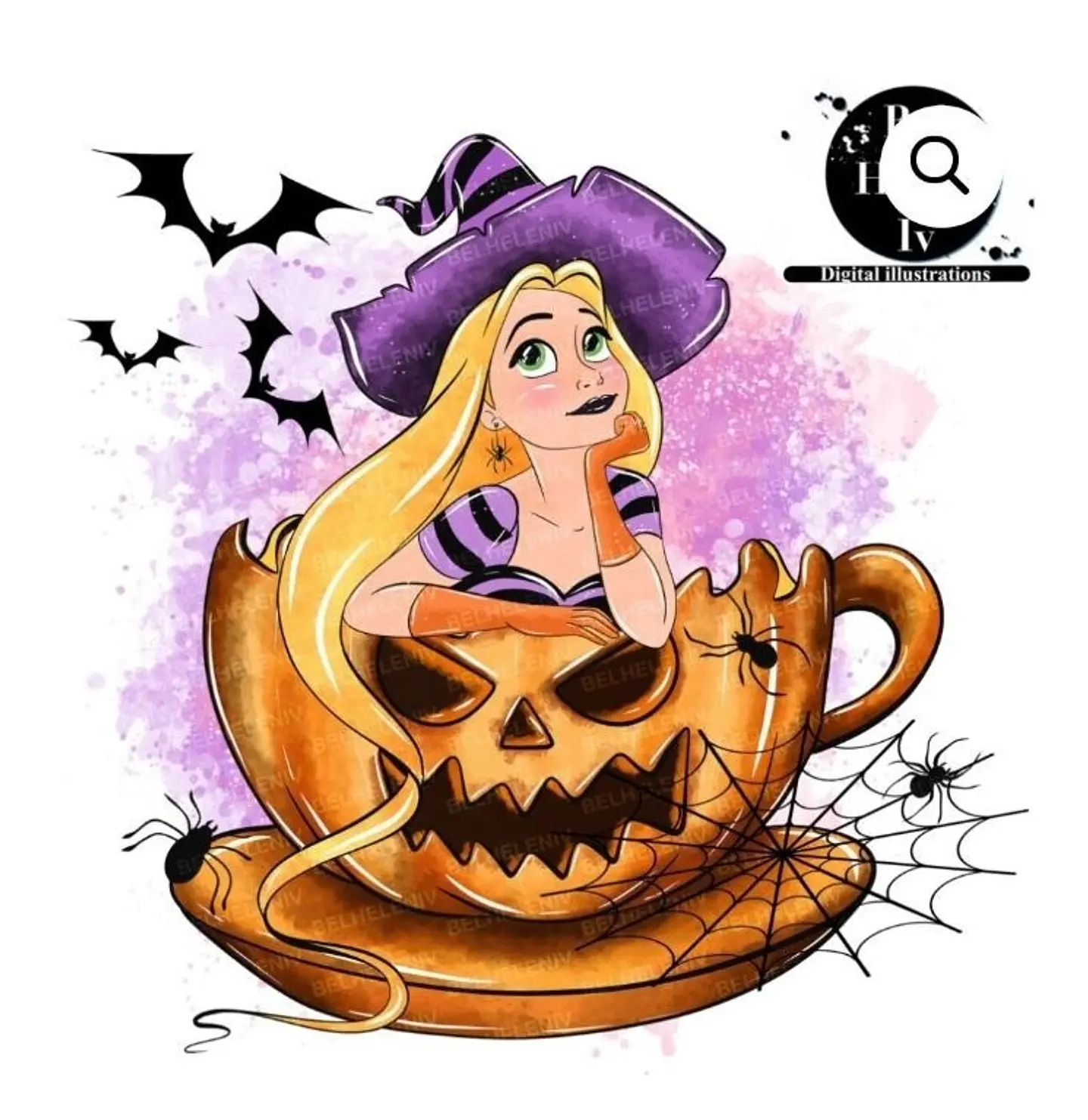 Kit Digital Helen Halloween Halloween Rapunzel 8 1