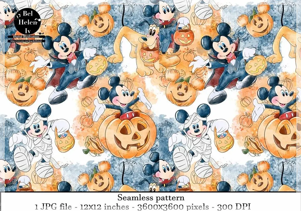 Kit Digital Helen Halloween Halloween Mickey 7 1