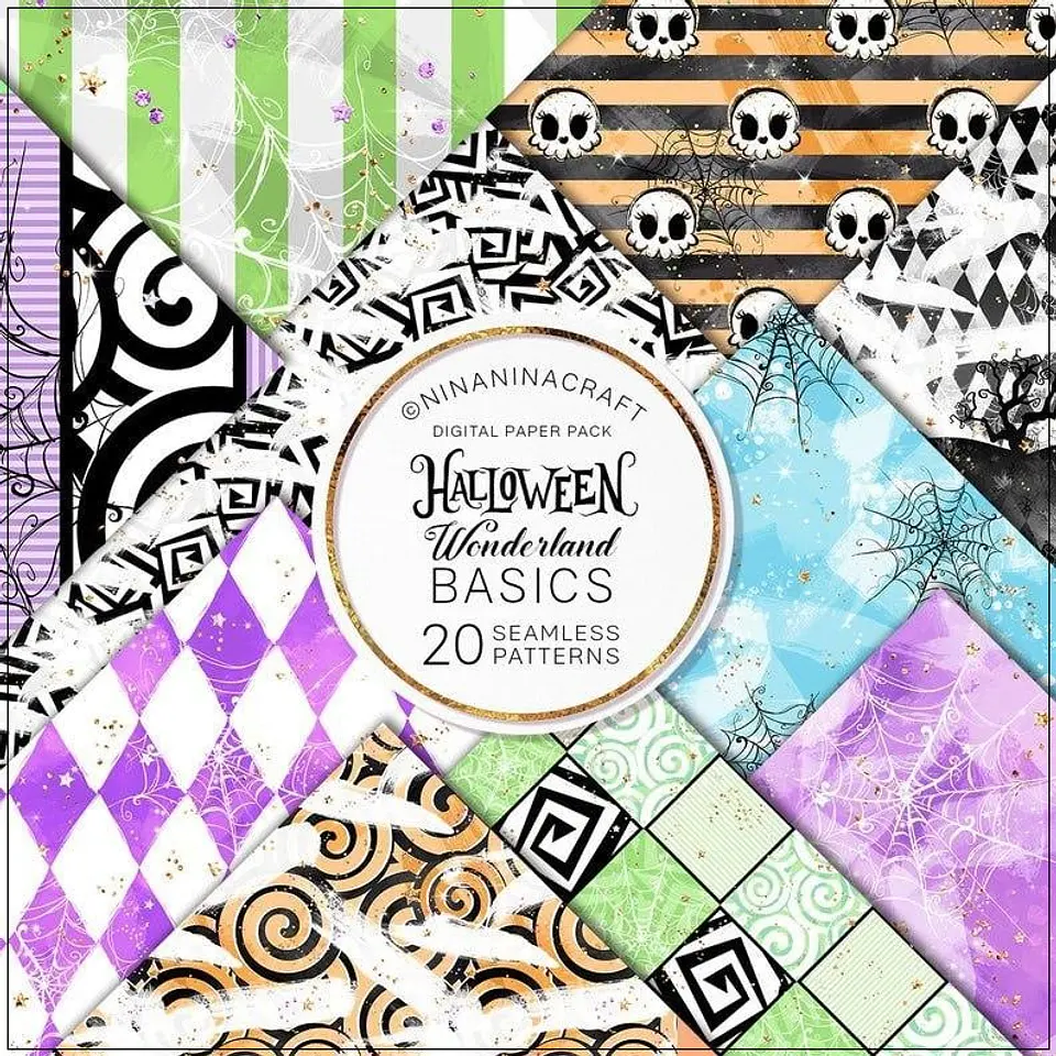 Kit Digital Halloween Wonderland Basics 6 1
