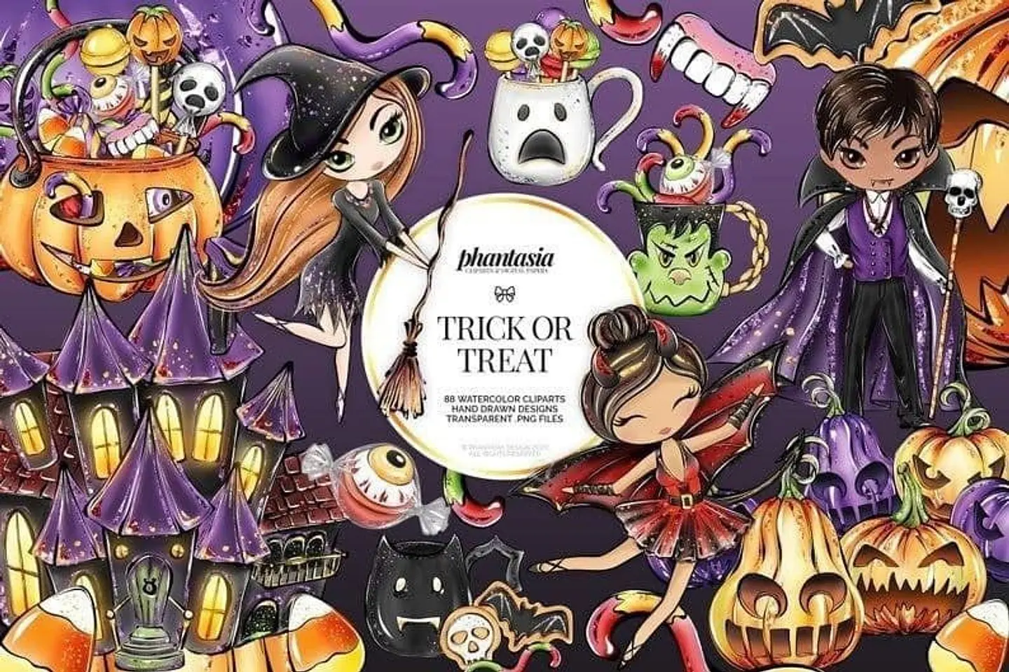 Kit Digital Halloween 1 1