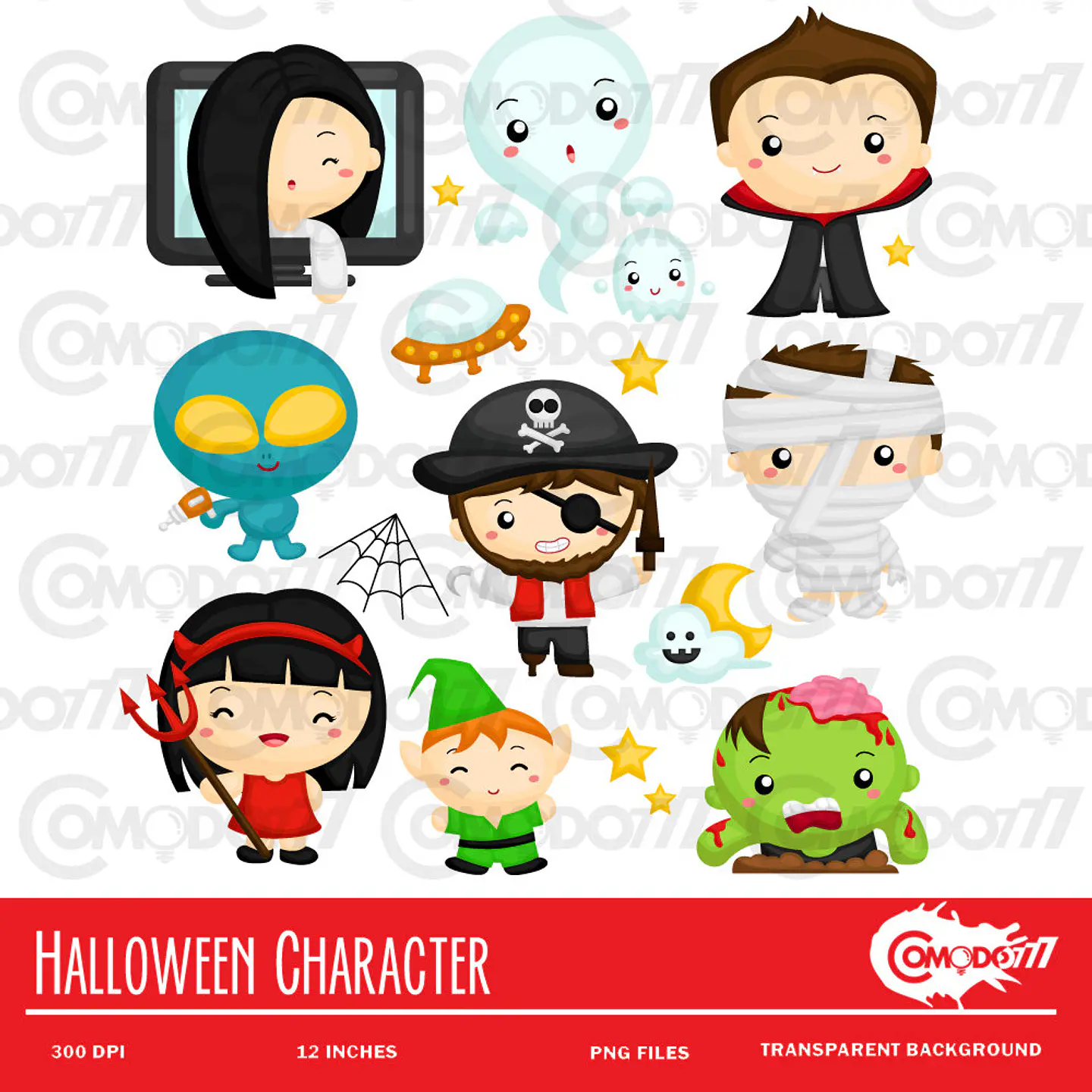 Kit Digital Halloween 1 1