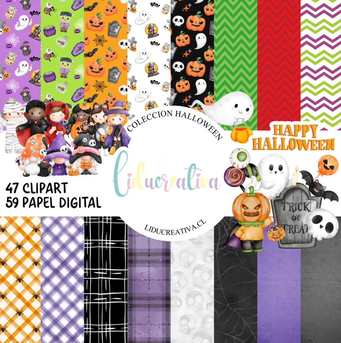 Kit Digital Halloween 1 1